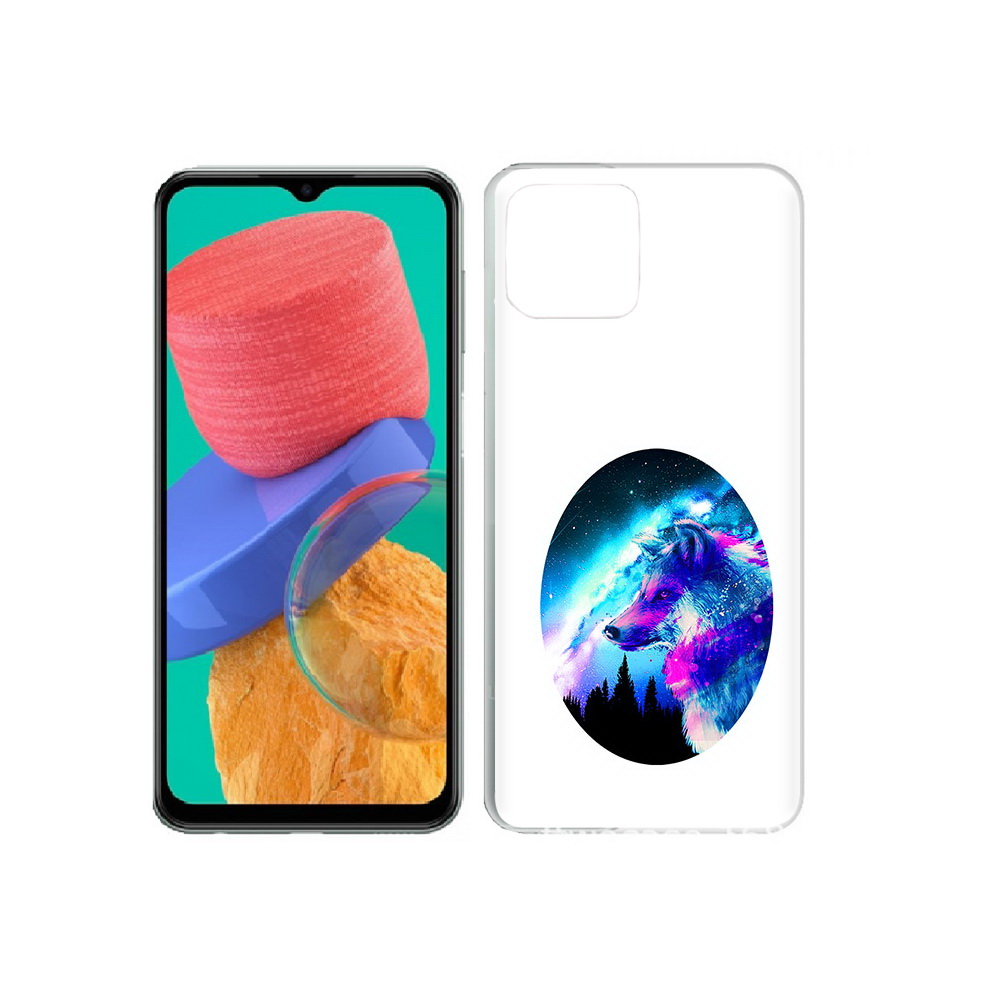 

Чехол MyPads Tocco для Samsung Galaxy M33 голубой волк (PT227322.603.293), Прозрачный, Tocco