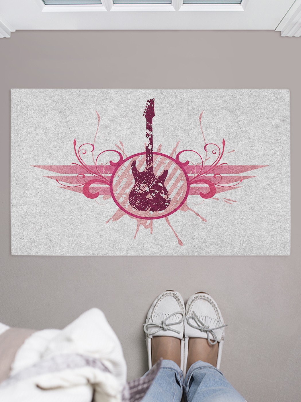 

Придверный коврик в прихожую для обуви, на резиновой основе, 75x45 см door_50420 JoyArty