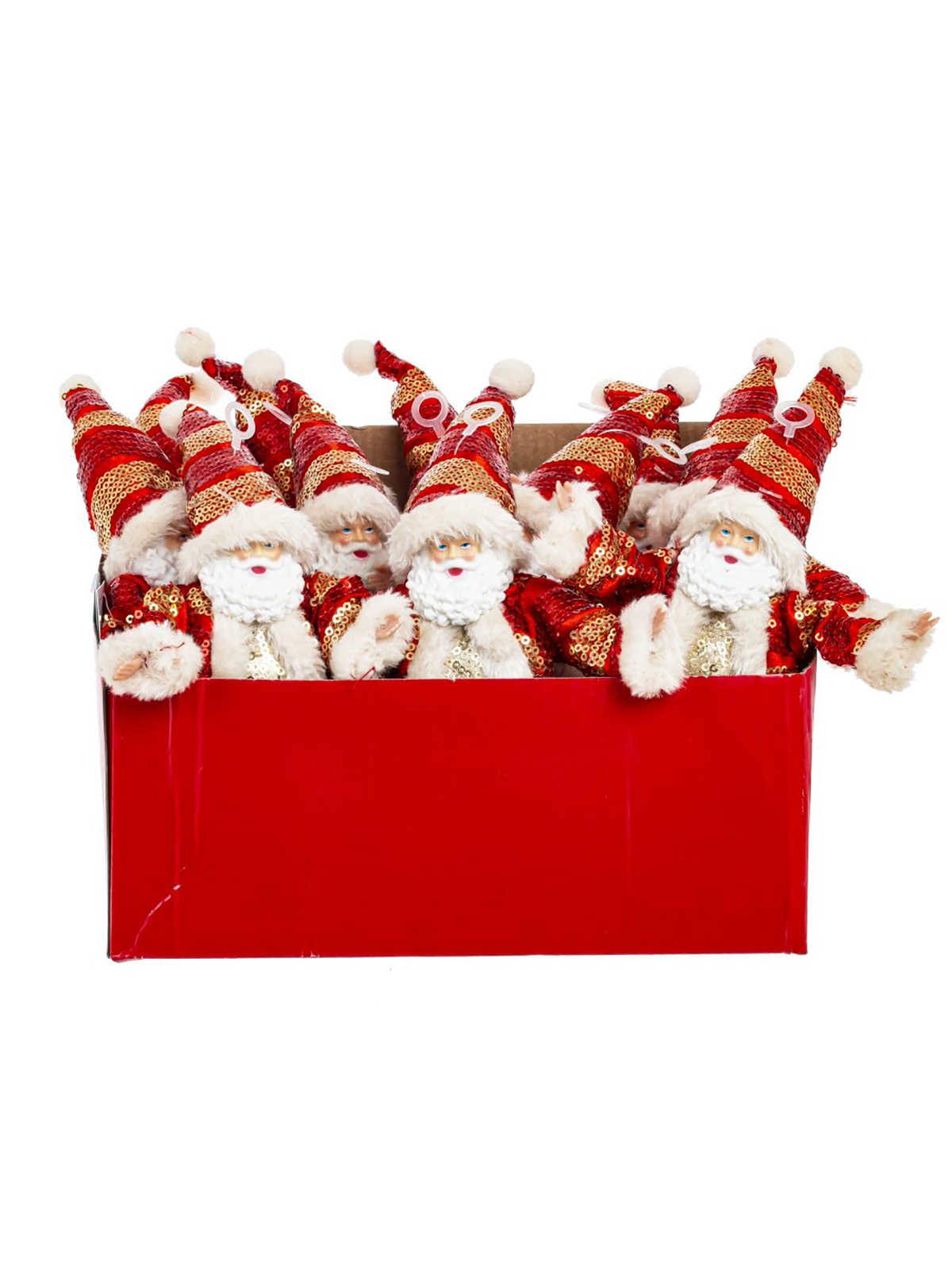 

Новогодняя фигурка Remecoclub Дед Мороз 781714]REM 11x4x24 см, Красный;белый;золотистый, Дед Мороз