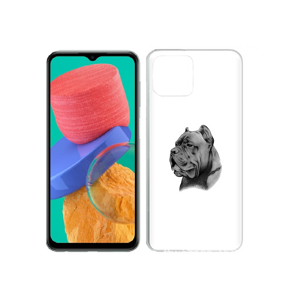

Чехол MyPads Tocco для Samsung Galaxy M33 грозный бульдог (PT227322.603.300), Прозрачный, Tocco