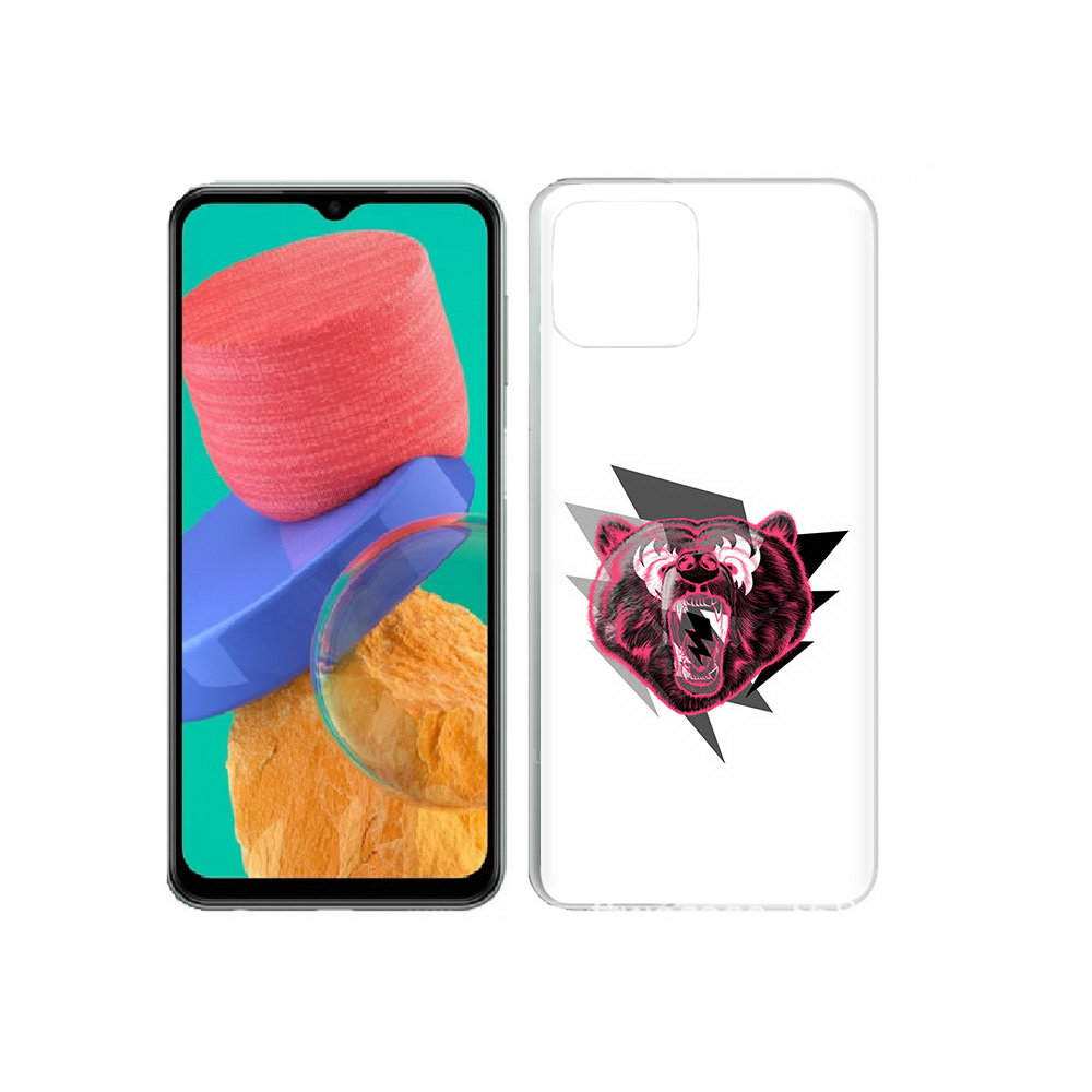 

Чехол MyPads Tocco для Samsung Galaxy M33 грозовой медведь (PT227322.603.301), Прозрачный, Tocco
