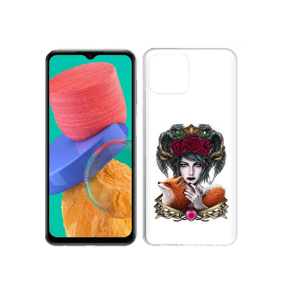 

Чехол MyPads Tocco для Samsung Galaxy M33 девушка с лисой (PT227322.603.314), Прозрачный, Tocco