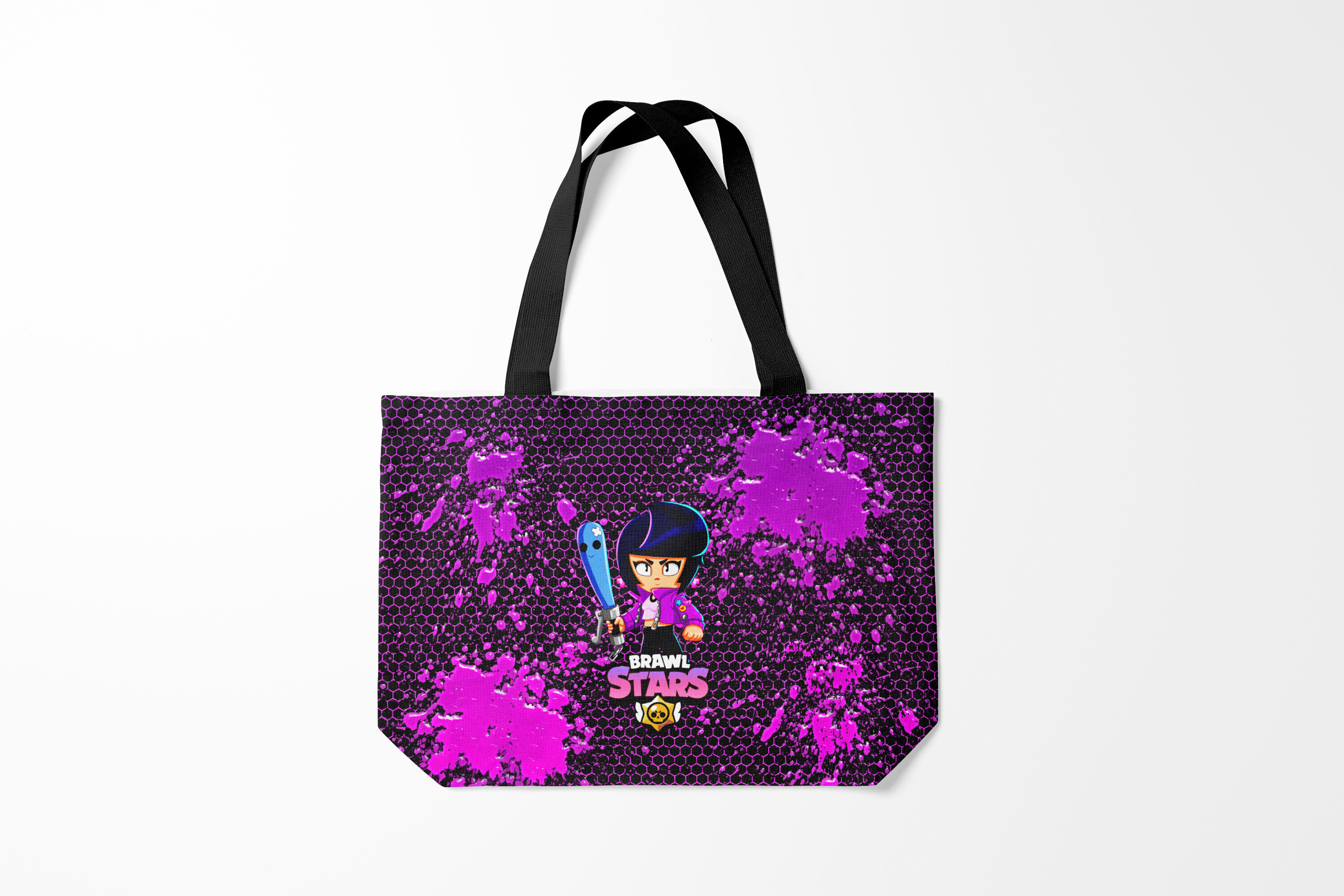 

Сумка шoппер унисекс Burnettie Brawl Stars BIBI, фиолетовый, Brawl Stars BIBI
