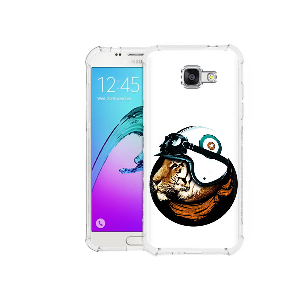 

Чехол MyPads Tocco для Samsung Galaxy A5 (2016) Тигр в шлеме (PT25252.581.171), Прозрачный, Tocco