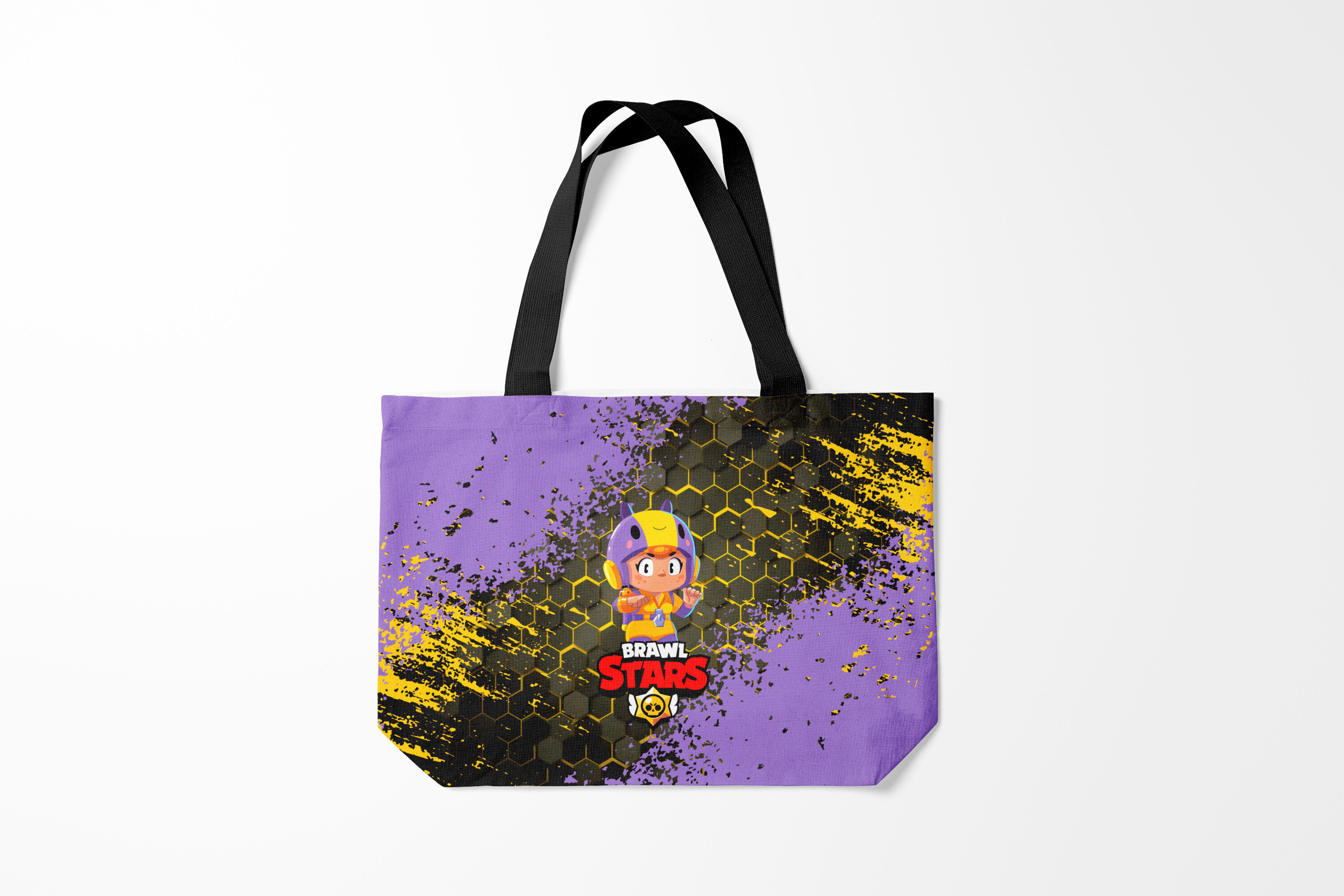 

Сумка шoппер унисекс Burnettie Brawl Stars BEA., черный; фиолетовый, Brawl Stars BEA.