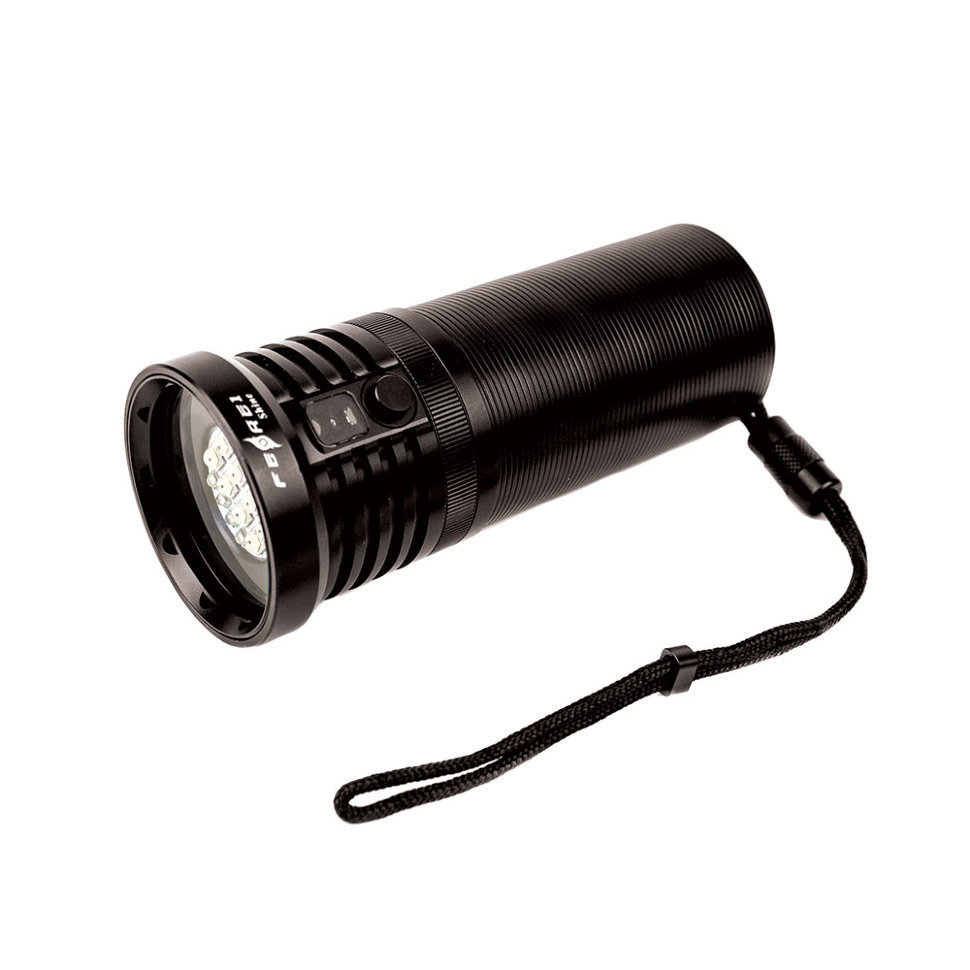 

Фонарь дайвинговый Ferei Shine W167 8 x CREE XM-L2 холодный (ShineV20), Черный