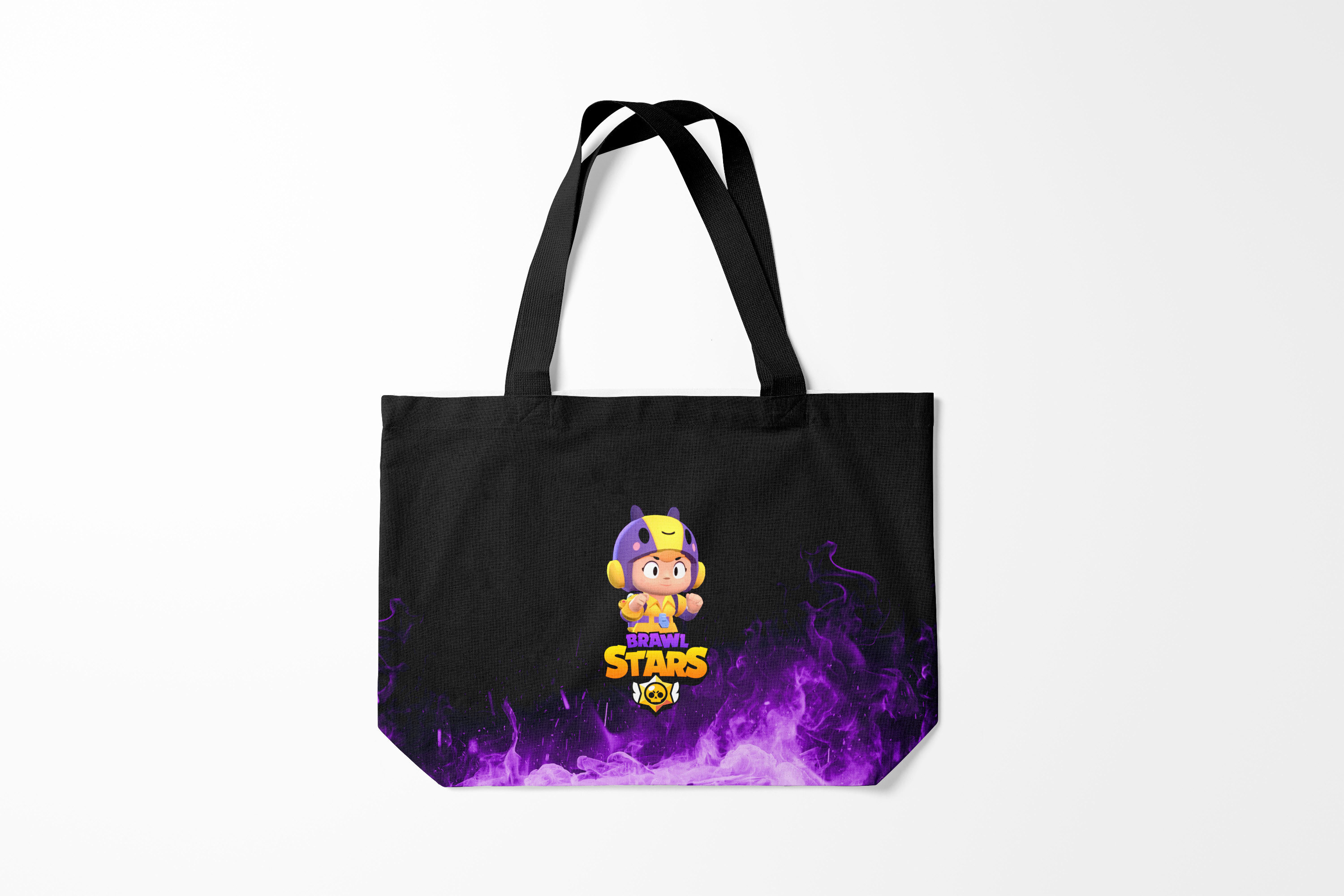 

Сумка шoппер унисекс Burnettie Brawl Stars BEA, черный, Brawl Stars BEA