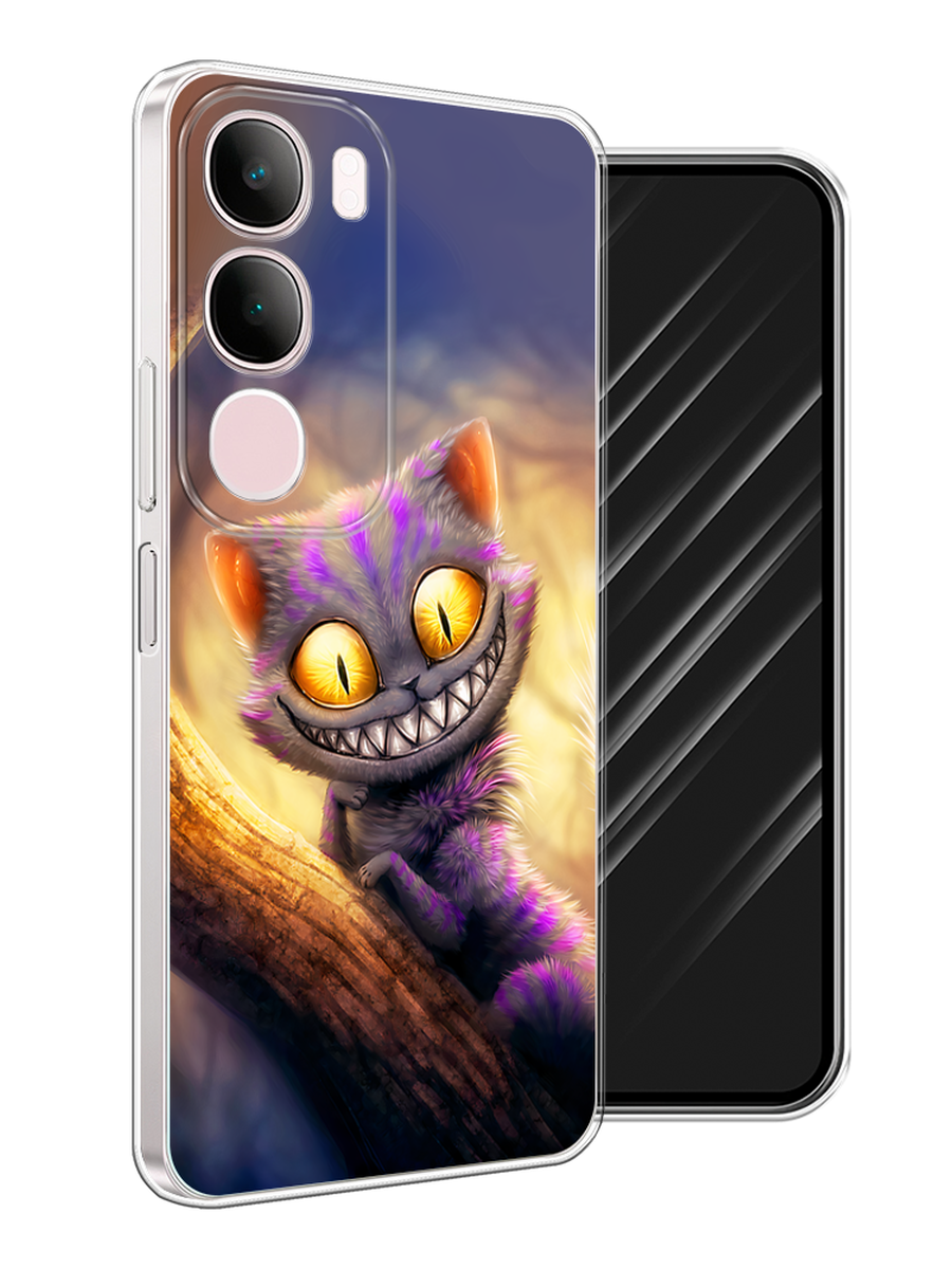 

Чехол Awog на Vivo Y19s "Cheshire Cat", Фиолетовый;желтый, 2612350-1