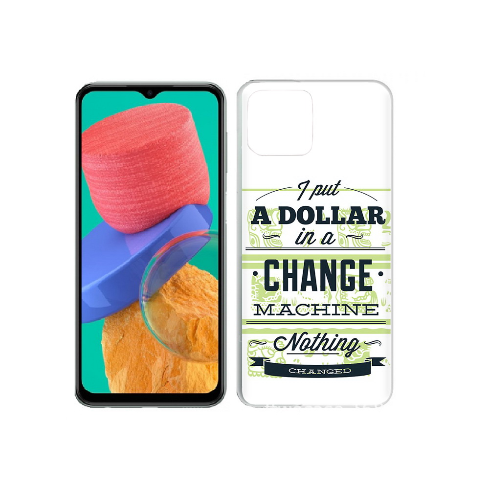 

Чехол MyPads Tocco для Samsung Galaxy M33 доллар надпись (PT227322.603.336), Прозрачный, Tocco