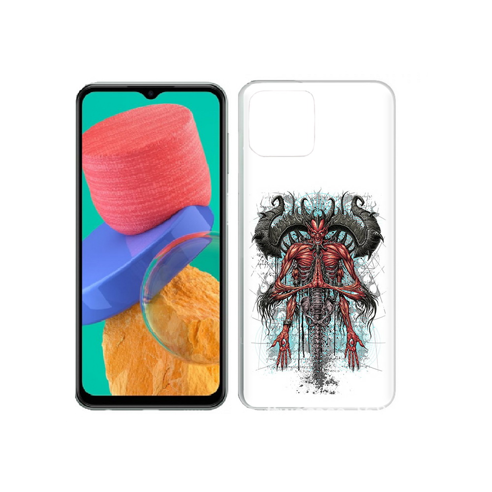 

Чехол MyPads Tocco для Samsung Galaxy M33 дьявол (PT227322.603.340), Прозрачный, Tocco