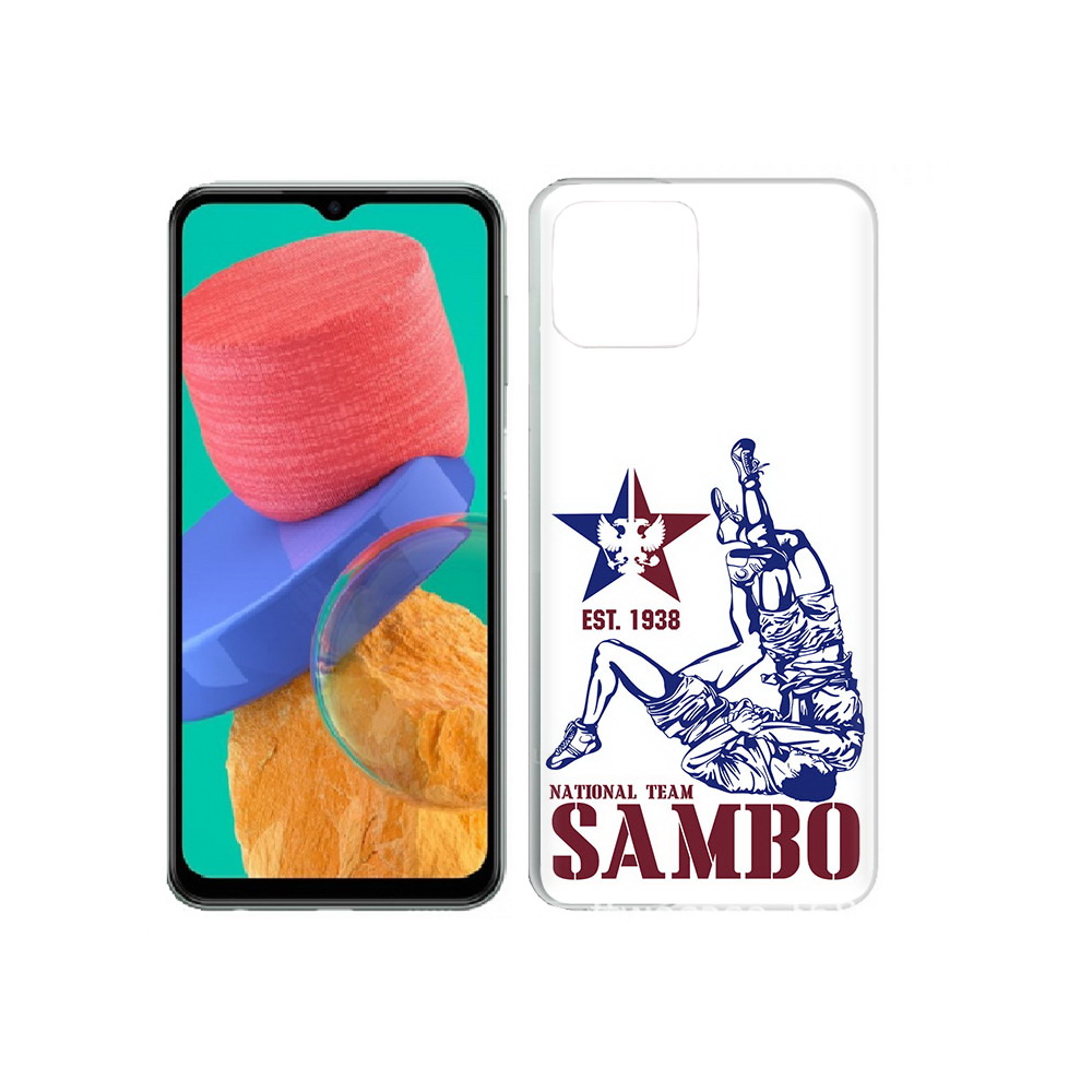

Чехол MyPads Tocco для Samsung Galaxy M33 единоборства самбо (PT227322.603.344), Прозрачный, Tocco