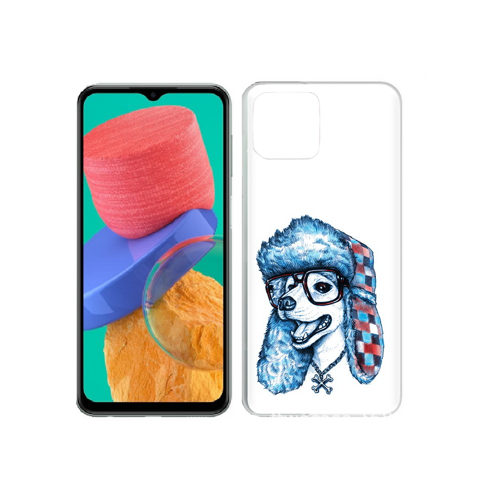 

Чехол MyPads Tocco для Samsung Galaxy M33 зимний пес (PT227322.603.362), Прозрачный, Tocco