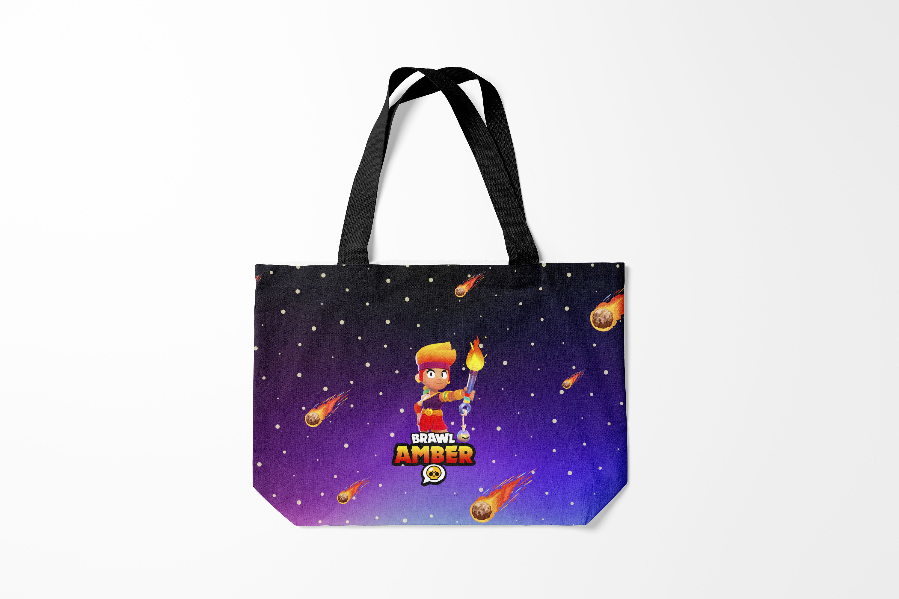 

Сумка шoппер унисекс Burnettie Brawl Stars AMBER., синий, Brawl Stars AMBER.
