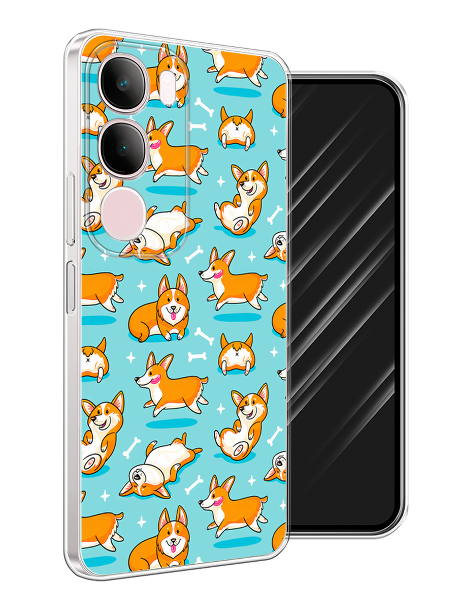 

Чехол Awog на Vivo Y19s "Веселые корги", Коричневый, 2612350-1
