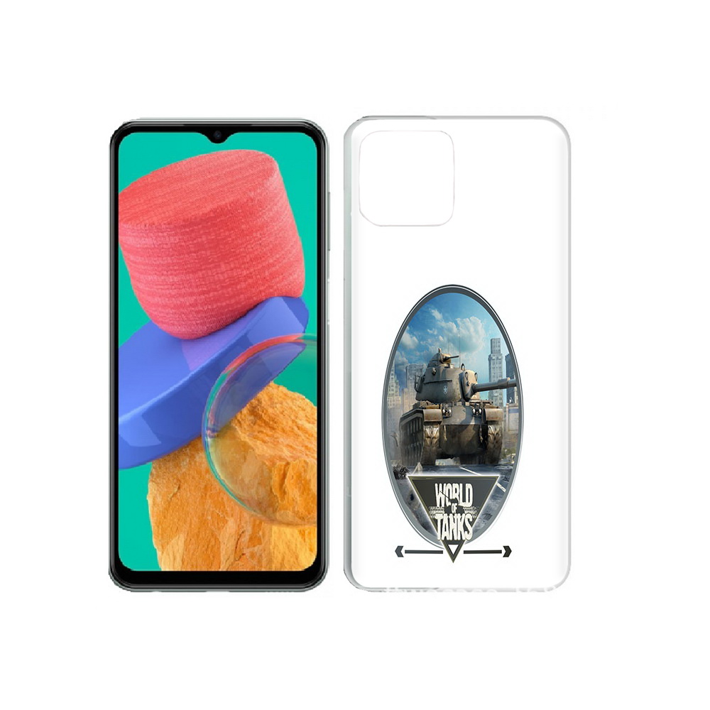 

Чехол MyPads Tocco для Samsung Galaxy M33 игра с танками (PT227322.603.375), Прозрачный, Tocco