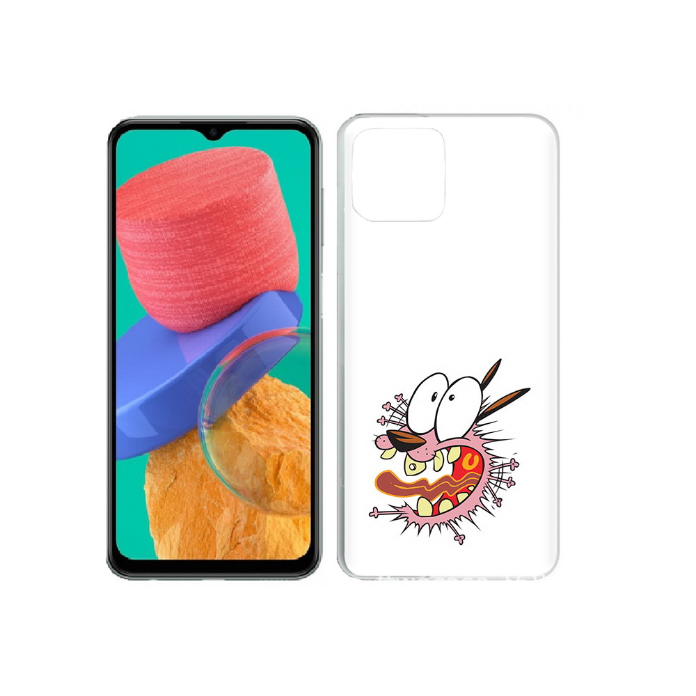 

Чехол MyPads Tocco для Samsung Galaxy M33 испуганный бобик (PT227322.603.381), Прозрачный, Tocco