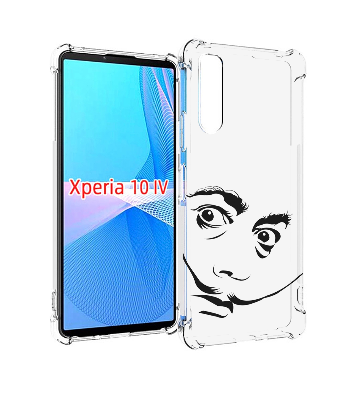 

Чехол MyPads мужчина с длинными усами для Sony Xperia 10 IV (10-4), Прозрачный, Tocco