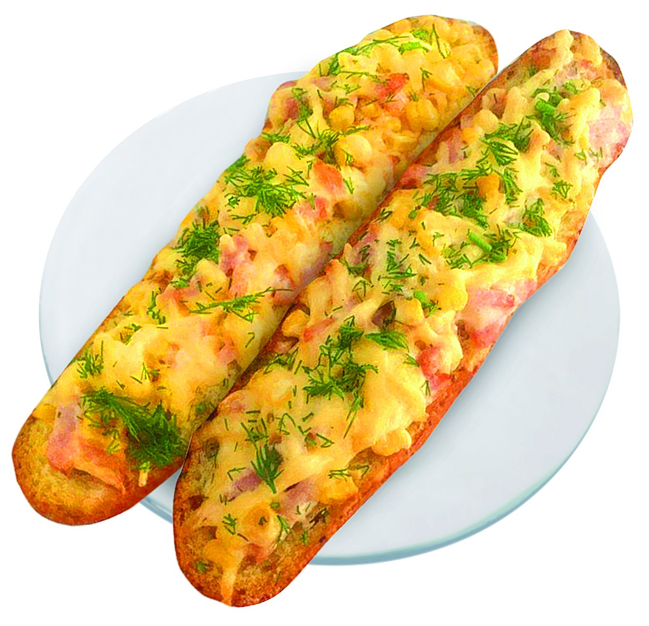 

Новобургер Кировский с кукурузой и ветчиной