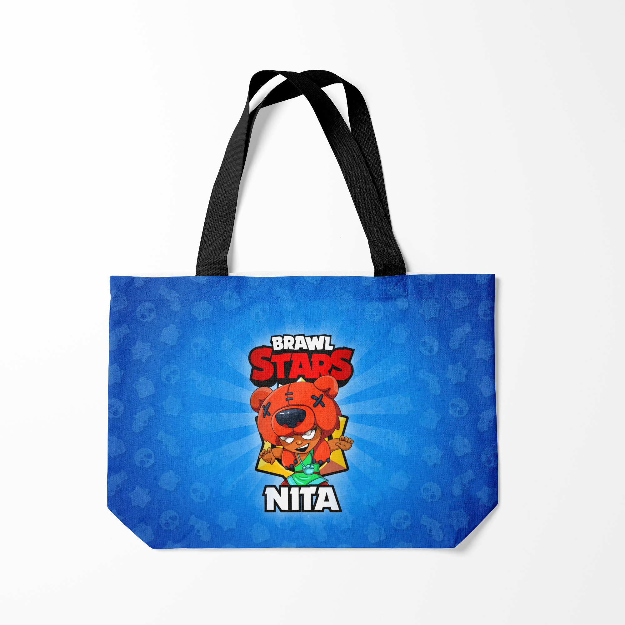 

Сумка шoппер унисекс Burnettie BRAWL STARS NITA, голубой, BRAWL STARS NITA