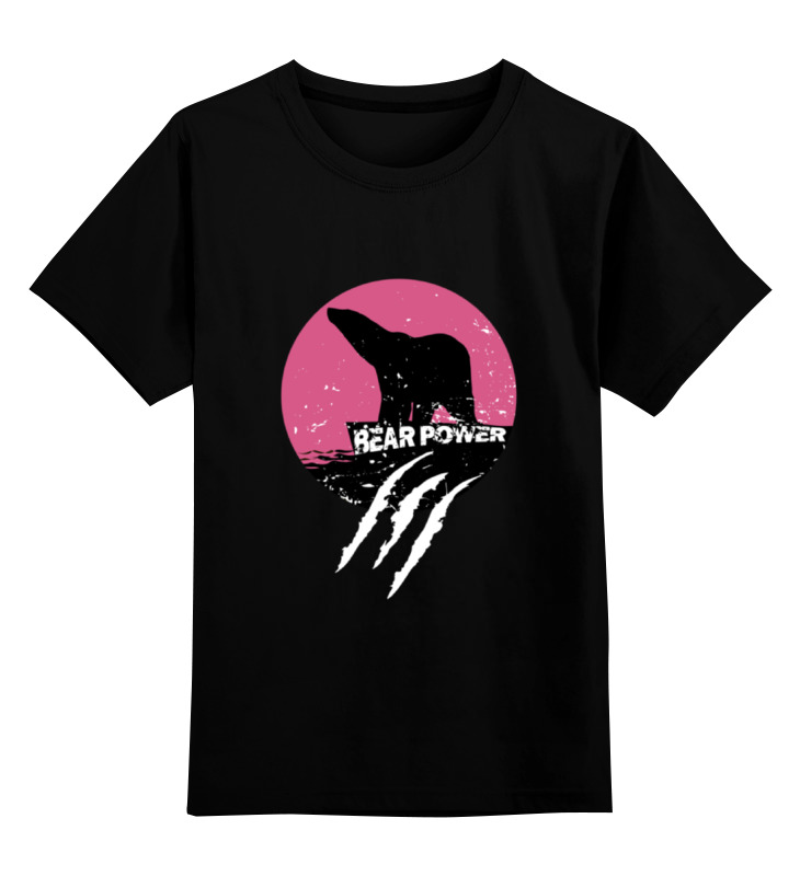 

Футболка детская Printio Сила медведя цв. черный р. 152, Сила медведя