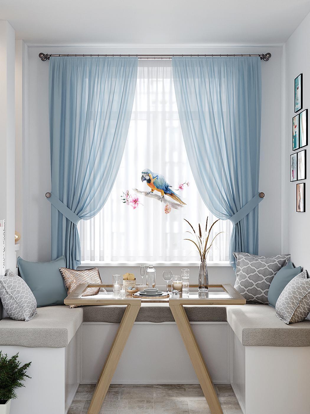 

Комплекты штор AT HOME Бонвирс высота 180 см, ширина 145 см, Белый, 550396
