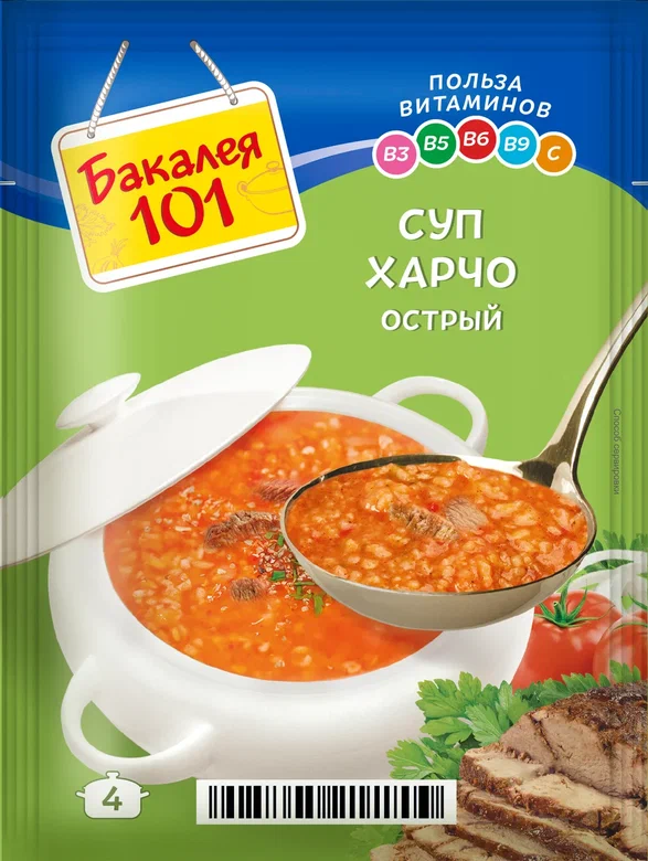 Суп Бакалея 101 харчо острый  60 г