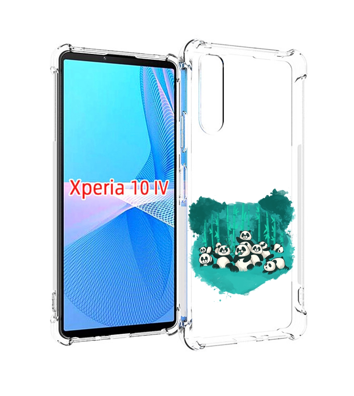 

Чехол MyPads нарисованные панды для Sony Xperia 10 IV (10-4), Прозрачный, Tocco