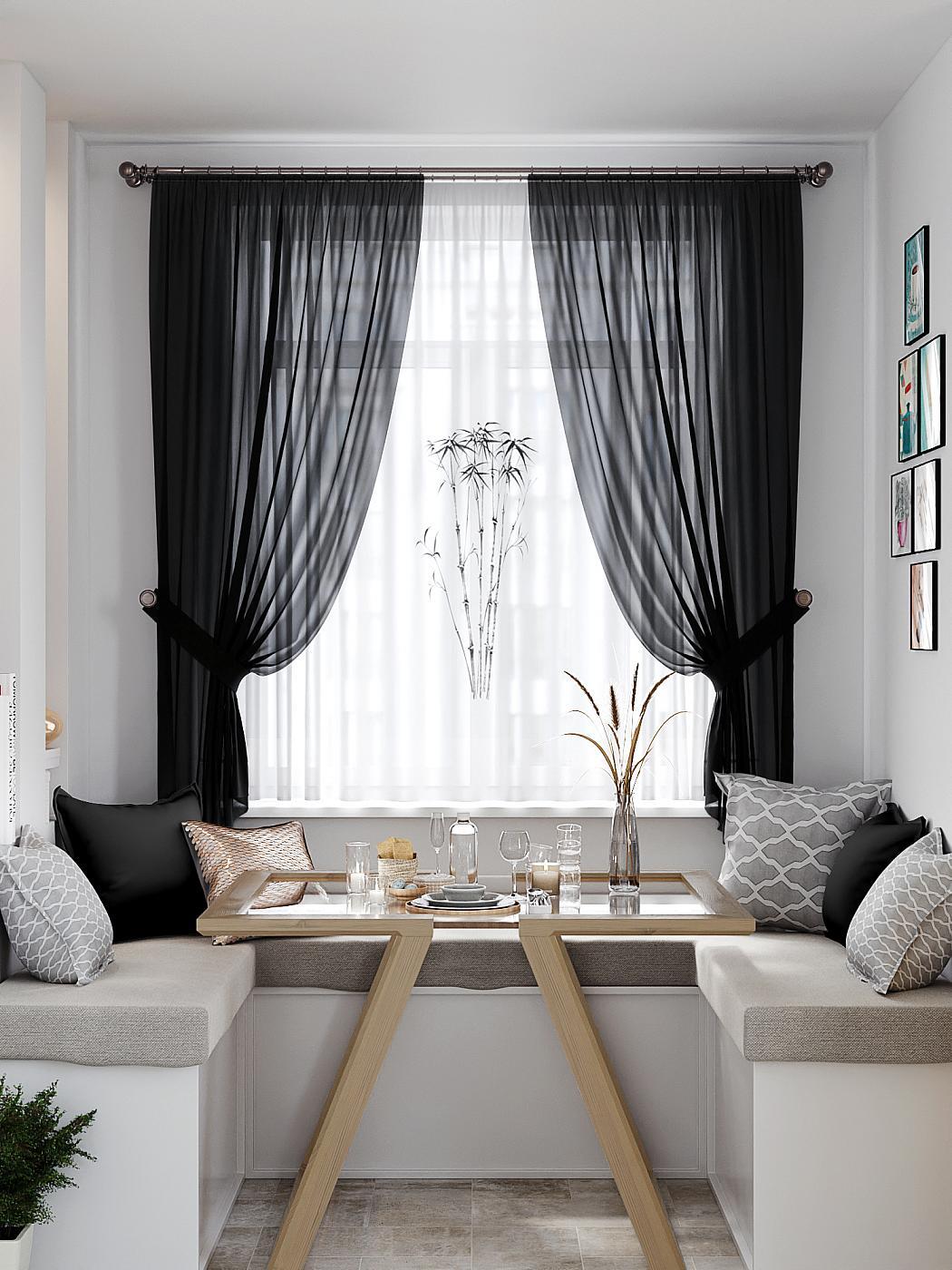 

Комплекты штор AT HOME Фанрест высота 180 см, ширина 145 см, Белый, 550434