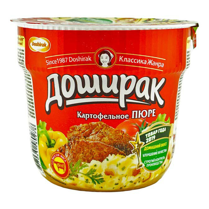 Пюре картофельное Doshirak со вкусом мяса 40 г