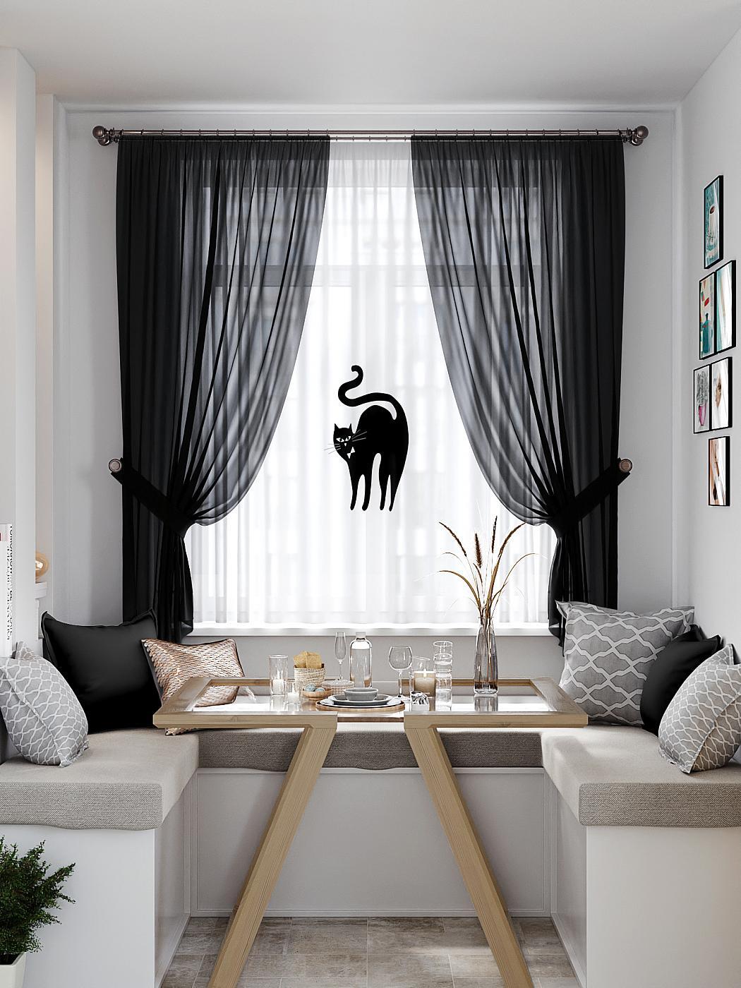 

Комплекты штор AT HOME Блорнис высота 180 см, ширина 145 см, Белый, 550439