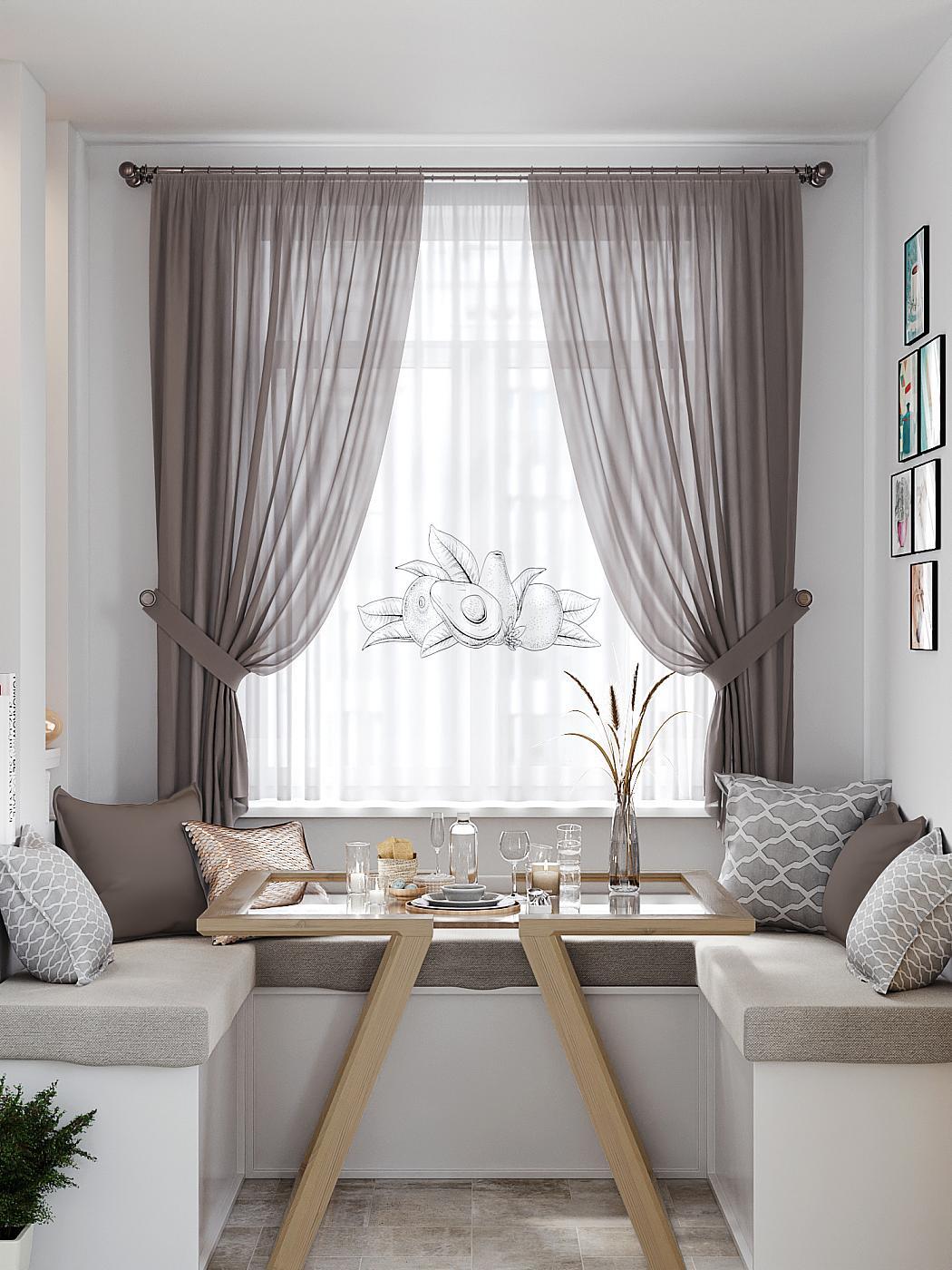 

Комплекты штор AT HOME Ранвигс высота 180 см, ширина 145 см, Белый, 550441