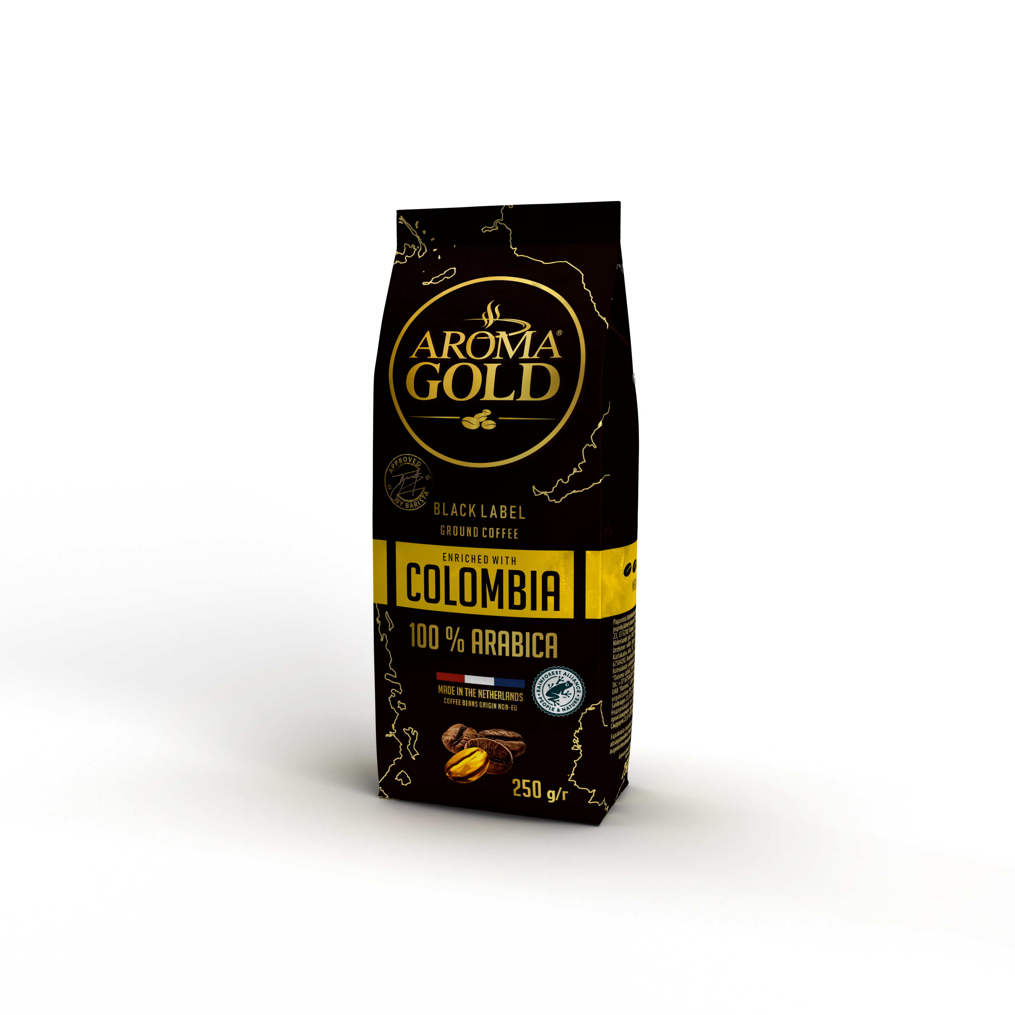 Кофе натуральны Aroma Black label columbia молотый, 250 г