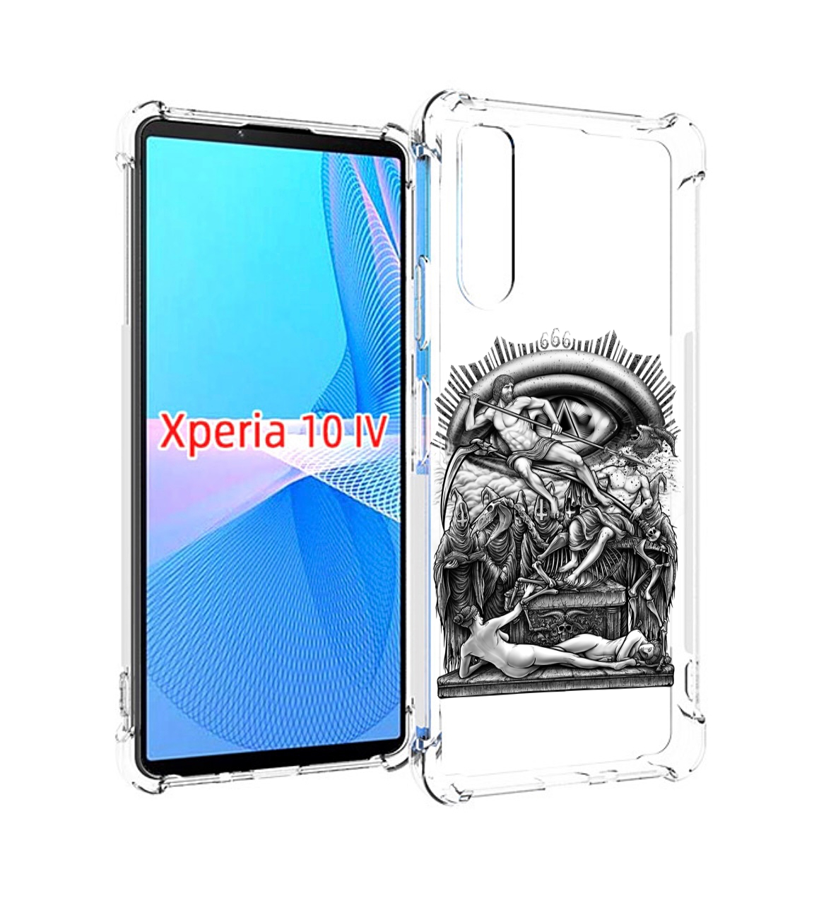 

Чехол MyPads оракул черно белый для Sony Xperia 10 IV (10-4), Прозрачный, Tocco