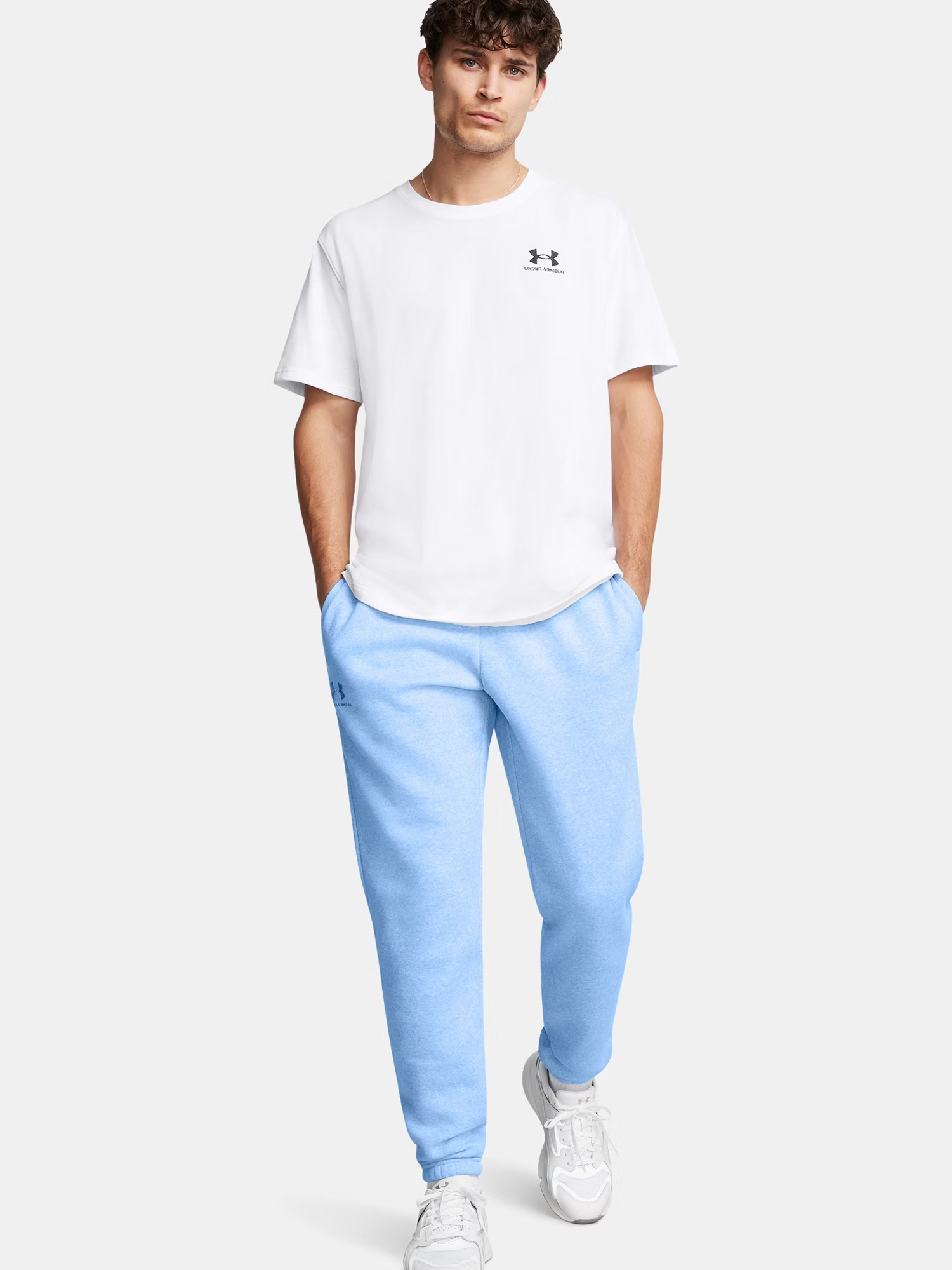 Брюки мужские Under Armour Essential Fleece Jogger 1373882-467 голубые L 8343₽