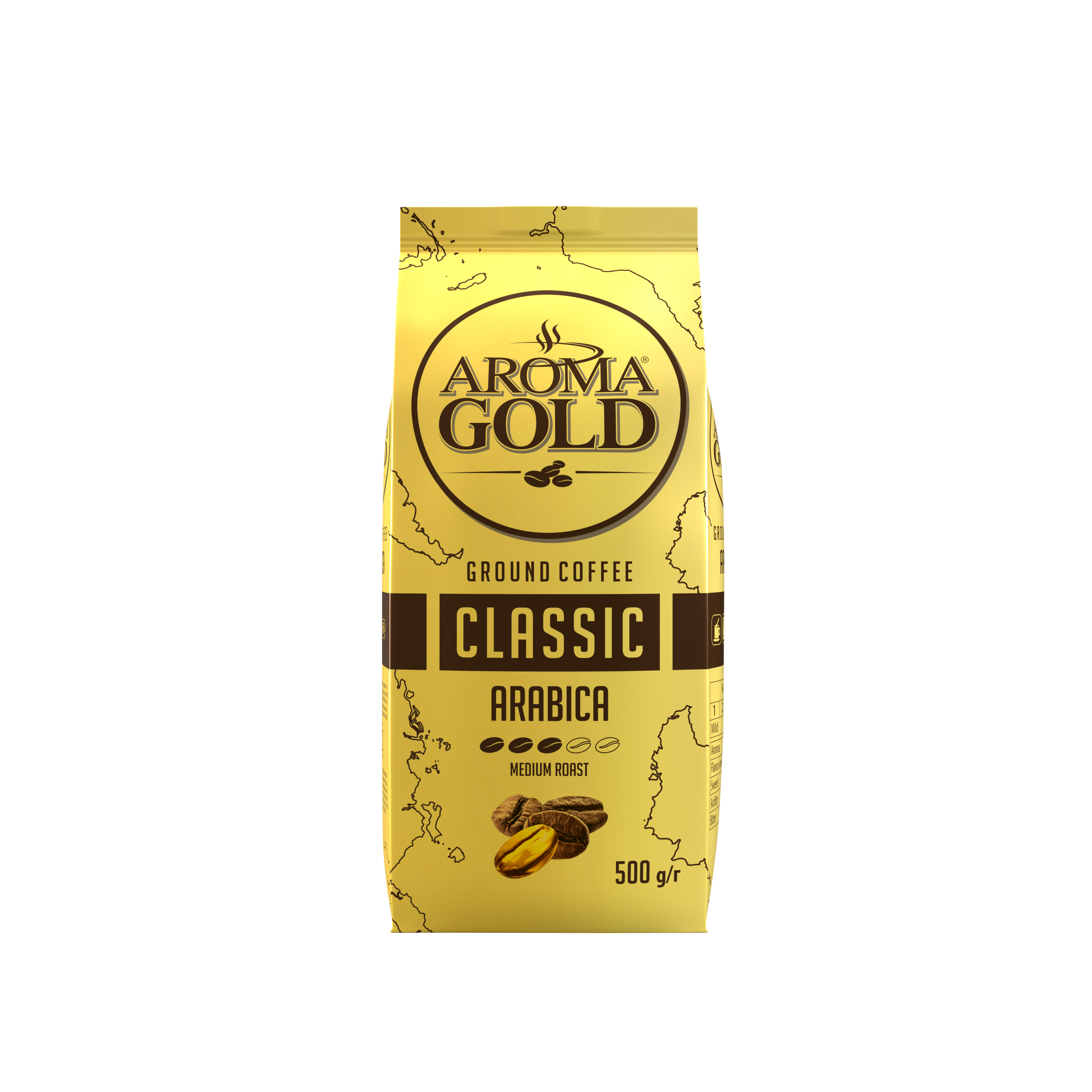 Кофе натуральны Aroma Gold молотый, 500 г