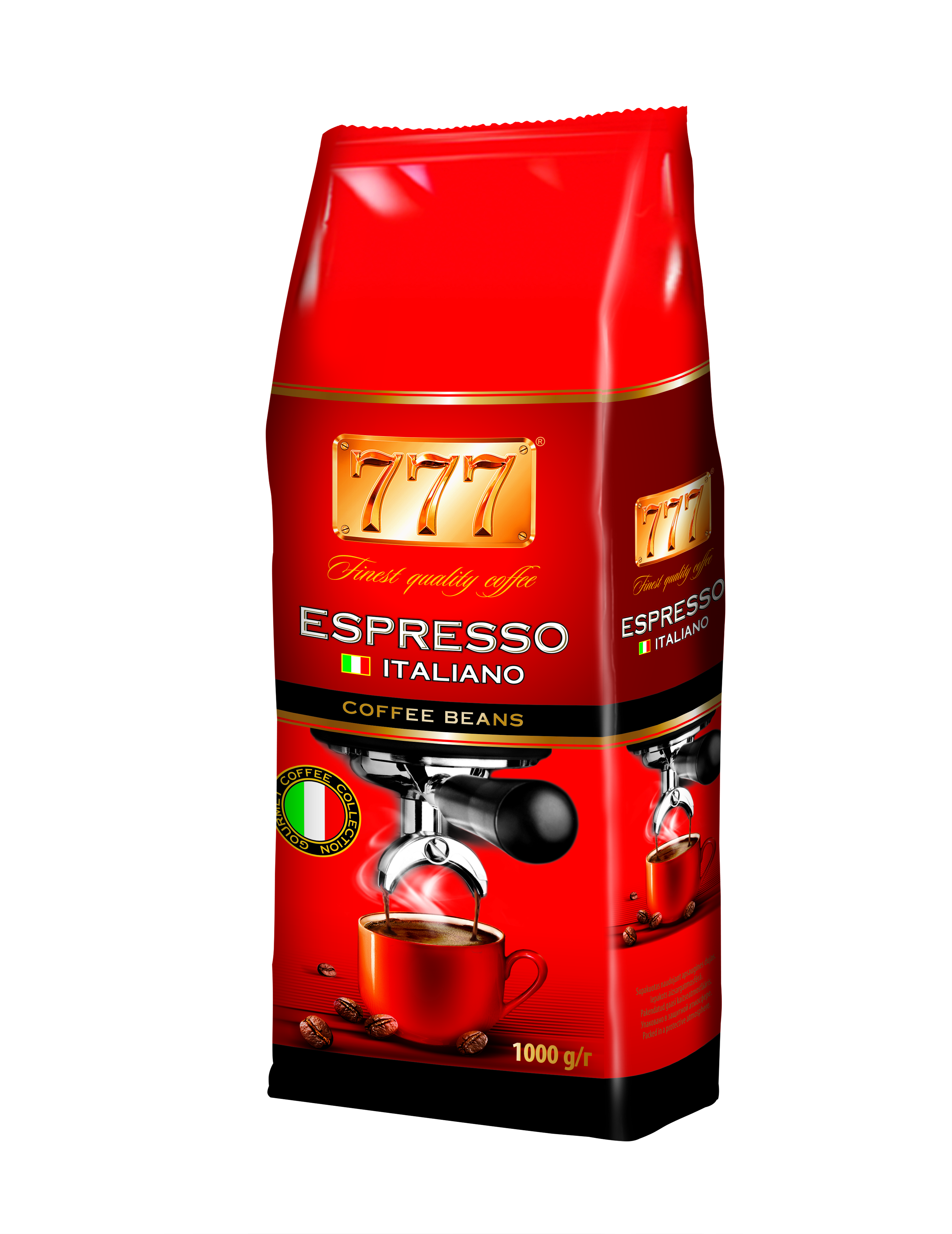 Кофе натуральный 777 Espresso italiano зерновой, 1 кг