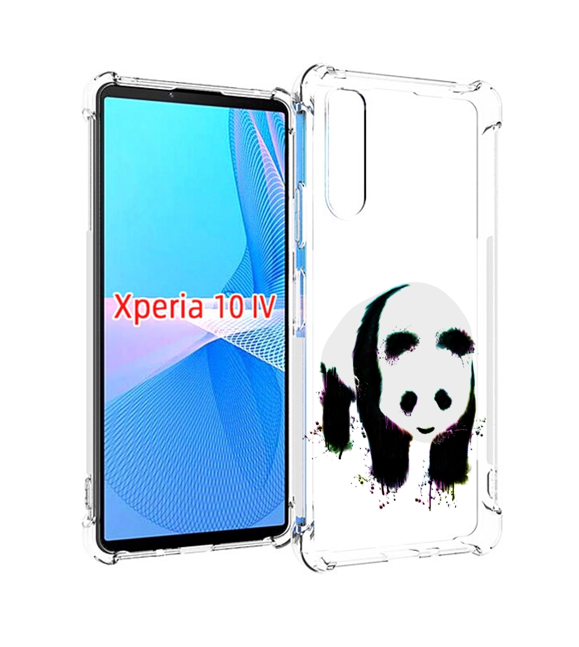 

Чехол MyPads панда в акварели для Sony Xperia 10 IV (10-4), Прозрачный, Tocco