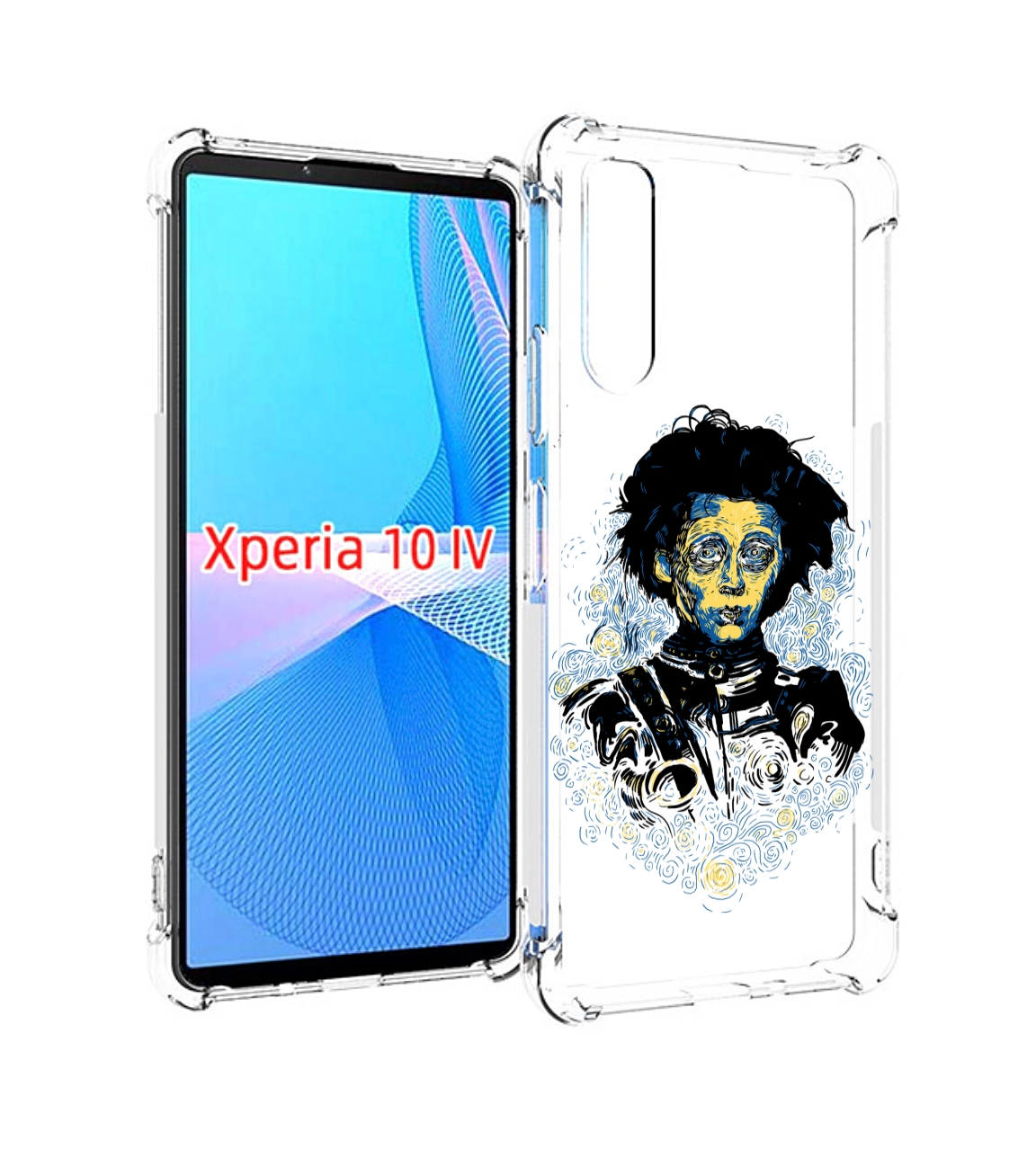 

Чехол MyPads парень черно-белый абстракция для Sony Xperia 10 IV (10-4), Прозрачный, Tocco