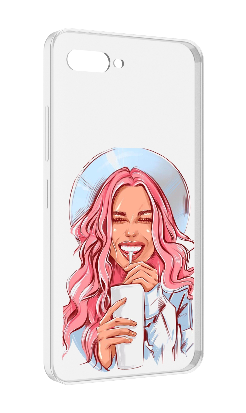 

Чехол MyPads веселая-девушка-модель женский для ITEL A25 / ITEL A25 Pro / ITEL A35, Прозрачный, Tocco