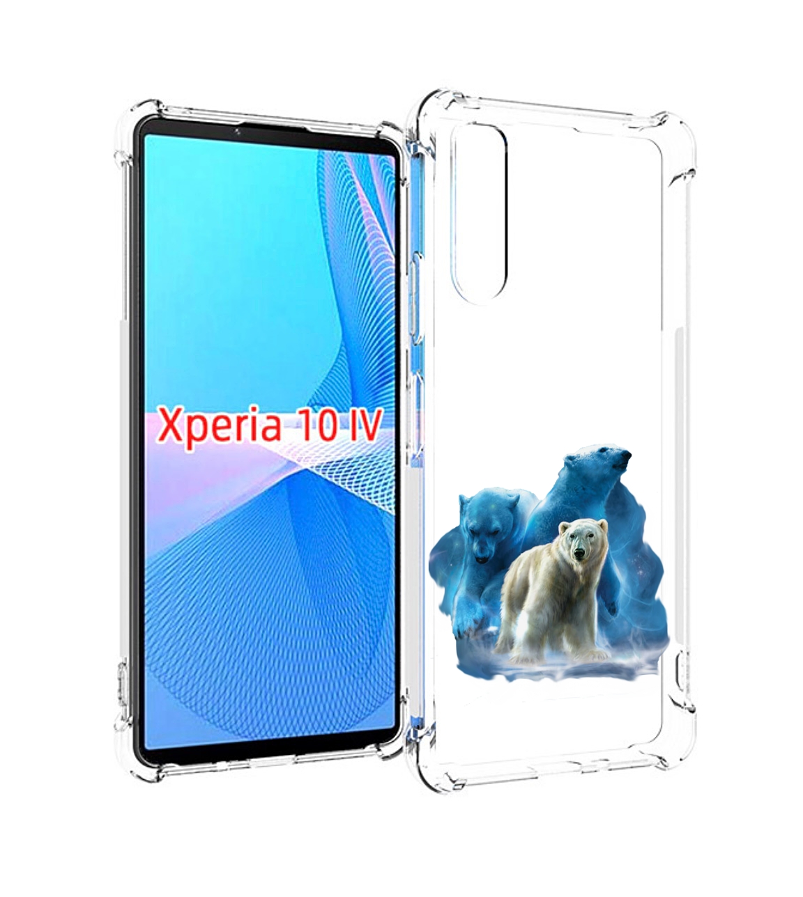 

Чехол MyPads полярный медведь для Sony Xperia 10 IV (10-4), Прозрачный, Tocco
