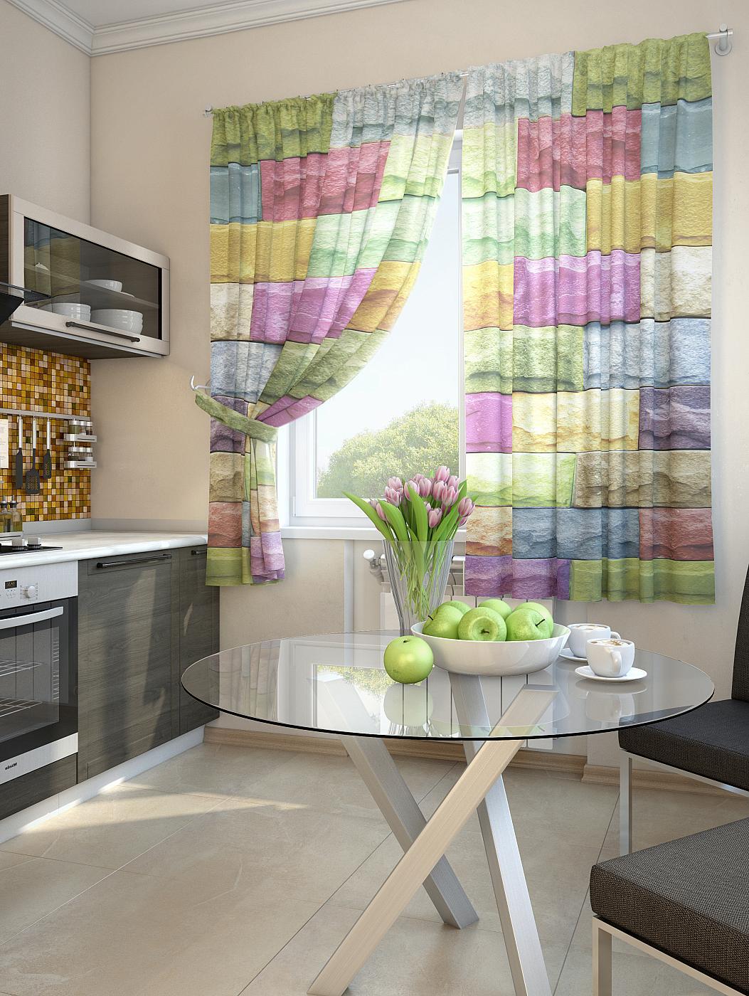 

Комплекты штор AT HOME Лирей высота 180 см, ширина 150 см, Зеленый, 920094