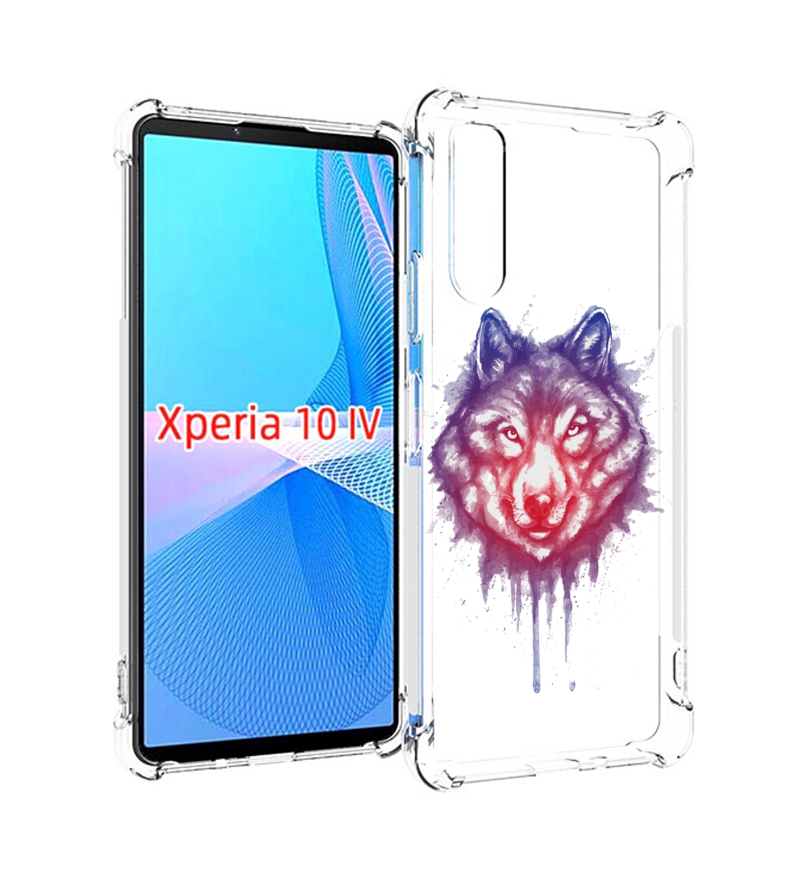 

Чехол MyPads пушистый волк для Sony Xperia 10 IV (10-4), Прозрачный, Tocco