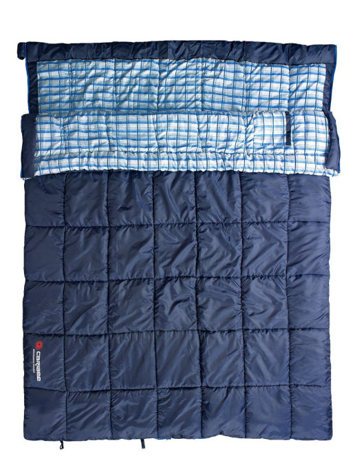 Спальный мешок Caribee Safari Double синий, левый/правый