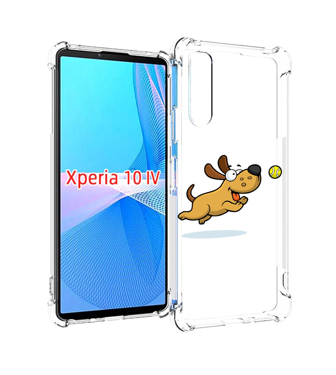 

Чехол MyPads пёсик для Sony Xperia 10 IV (10-4), Прозрачный, Tocco