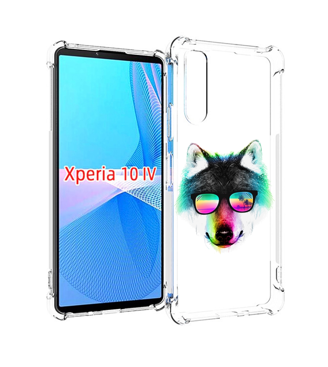 

Чехол MyPads радужный волк для Sony Xperia 10 IV (10-4), Прозрачный, Tocco
