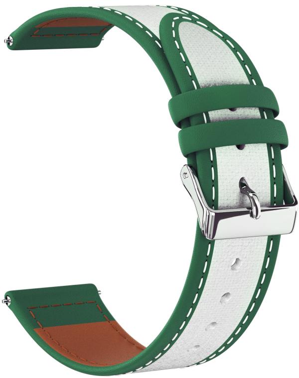 

Ремешок кожаный GSMIN Fuzzy 22 для Ticwatch E2 (Зеленый)