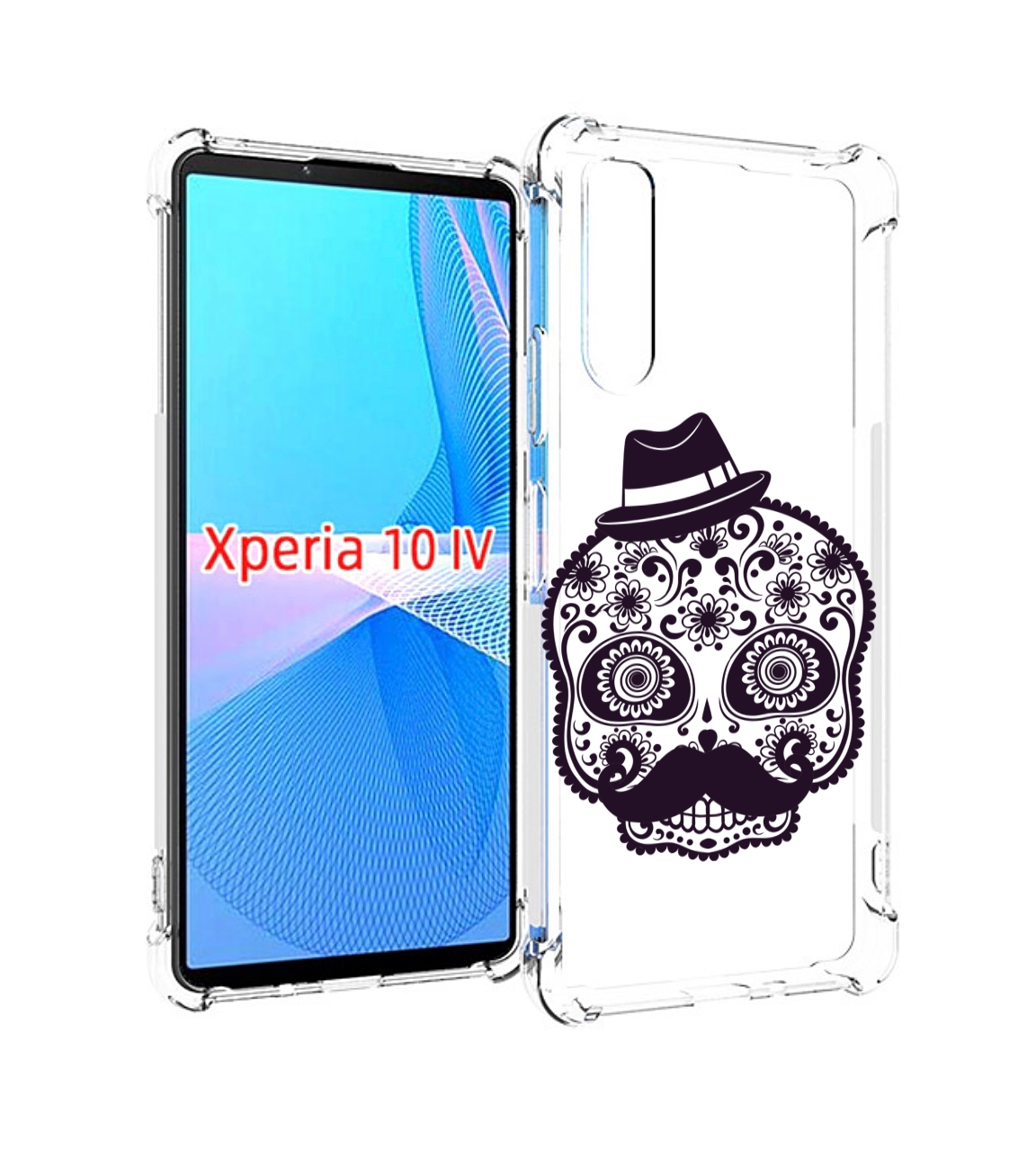 

Чехол MyPads разрисованный скелет для Sony Xperia 10 IV (10-4), Прозрачный, Tocco