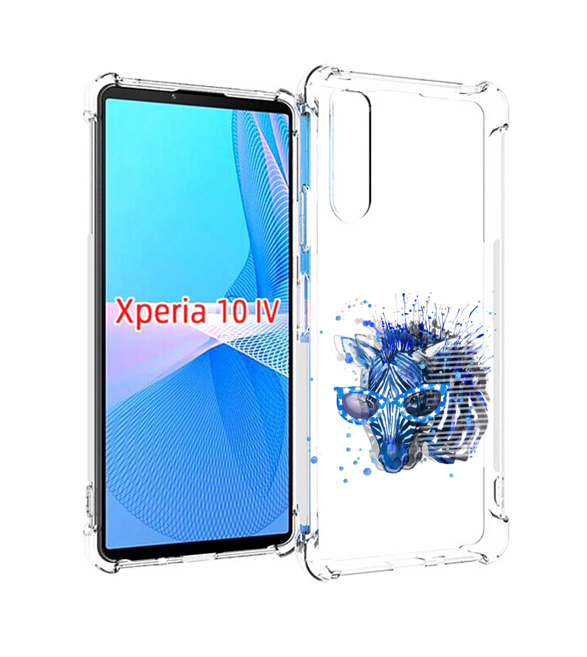 

Чехол MyPads расплывчатая зебра для Sony Xperia 10 IV (10-4), Прозрачный, Tocco