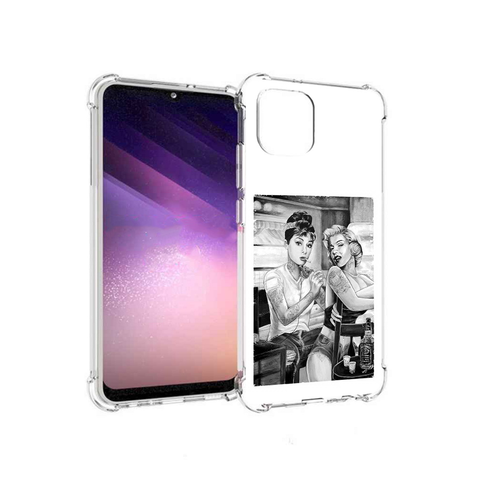 

Чехол MyPads Tocco для Samsung Galaxy A03 тату мастер (PT226903.537.637), Прозрачный, Tocco