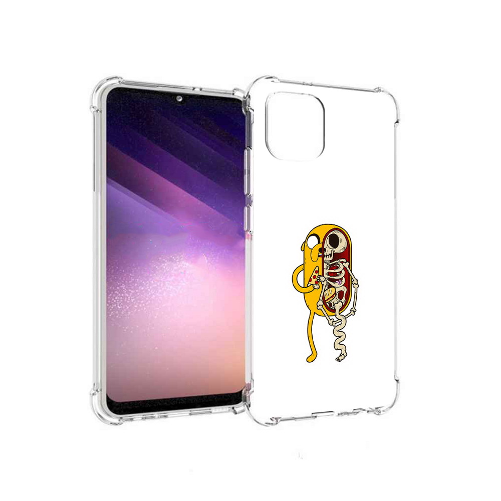 

Чехол MyPads Tocco для Samsung Galaxy A03 Джейк скелет (PT226903.537.64), Прозрачный, Tocco